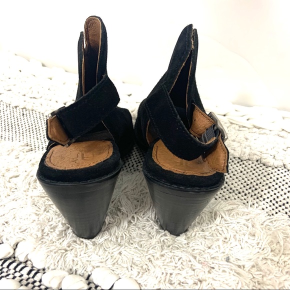 Frye Courtney Sling Bootie Glove Peep Toe Block - Picture 7 of 14